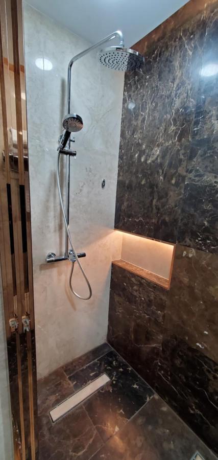 Petra Moon Luxury Hotel Wadi Musa Extérieur photo A shower with a shower head and handheld shower